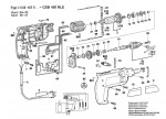 Bosch 0 603 147 642 CSB 470 RLE Percussion Drill 240 V / GB Spare Parts CSB470RLE